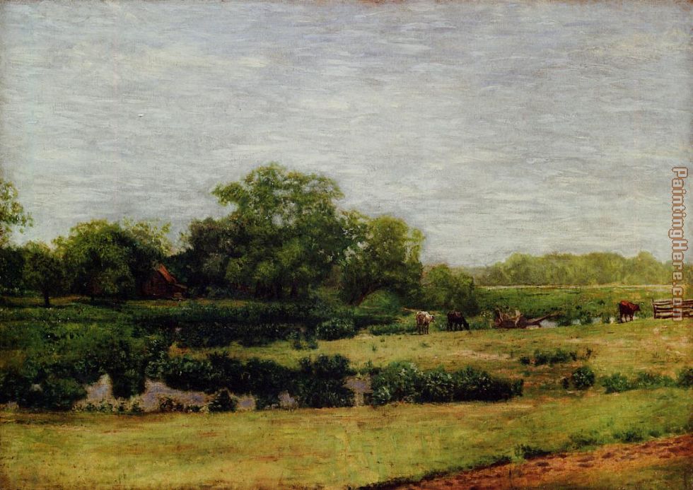 The Meadows, Gloucester painting - Thomas Eakins The Meadows, Gloucester art painting